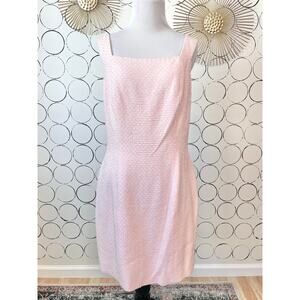 VTG Niteline Della Roufogali Womens Mini Dress 12 Pink Beaded Sparkle Coquette